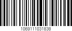 Código de barras (EAN, GTIN, SKU, ISBN): '1069111031838'