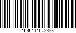 Código de barras (EAN, GTIN, SKU, ISBN): '1069111043695'