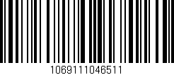Código de barras (EAN, GTIN, SKU, ISBN): '1069111046511'