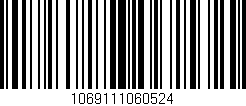 Código de barras (EAN, GTIN, SKU, ISBN): '1069111060524'
