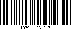 Código de barras (EAN, GTIN, SKU, ISBN): '1069111061316'