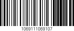 Código de barras (EAN, GTIN, SKU, ISBN): '1069111069107'
