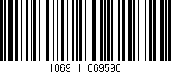 Código de barras (EAN, GTIN, SKU, ISBN): '1069111069596'