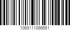 Código de barras (EAN, GTIN, SKU, ISBN): '1069111086661'