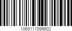Código de barras (EAN, GTIN, SKU, ISBN): '1069111098602'