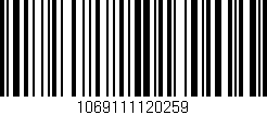 Código de barras (EAN, GTIN, SKU, ISBN): '1069111120259'