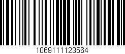 Código de barras (EAN, GTIN, SKU, ISBN): '1069111123564'