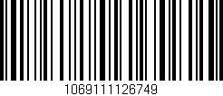 Código de barras (EAN, GTIN, SKU, ISBN): '1069111126749'