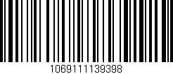 Código de barras (EAN, GTIN, SKU, ISBN): '1069111139398'