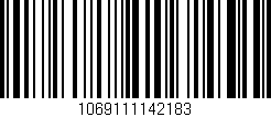 Código de barras (EAN, GTIN, SKU, ISBN): '1069111142183'