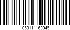 Código de barras (EAN, GTIN, SKU, ISBN): '1069111169845'