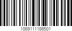 Código de barras (EAN, GTIN, SKU, ISBN): '1069111188501'