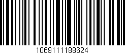 Código de barras (EAN, GTIN, SKU, ISBN): '1069111188624'