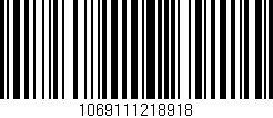 Código de barras (EAN, GTIN, SKU, ISBN): '1069111218918'