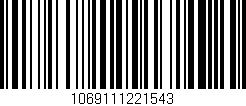 Código de barras (EAN, GTIN, SKU, ISBN): '1069111221543'
