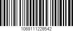 Código de barras (EAN, GTIN, SKU, ISBN): '1069111228542'