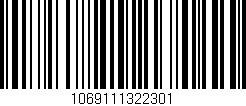 Código de barras (EAN, GTIN, SKU, ISBN): '1069111322301'