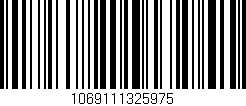 Código de barras (EAN, GTIN, SKU, ISBN): '1069111325975'