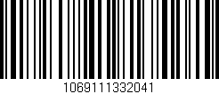 Código de barras (EAN, GTIN, SKU, ISBN): '1069111332041'