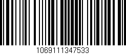 Código de barras (EAN, GTIN, SKU, ISBN): '1069111347533'