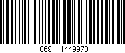 Código de barras (EAN, GTIN, SKU, ISBN): '1069111449978'