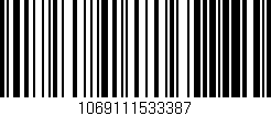 Código de barras (EAN, GTIN, SKU, ISBN): '1069111533387'