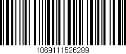 Código de barras (EAN, GTIN, SKU, ISBN): '1069111536289'