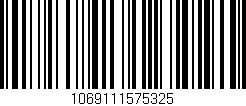 Código de barras (EAN, GTIN, SKU, ISBN): '1069111575325'