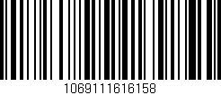 Código de barras (EAN, GTIN, SKU, ISBN): '1069111616158'