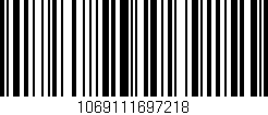 Código de barras (EAN, GTIN, SKU, ISBN): '1069111697218'