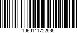 Código de barras (EAN, GTIN, SKU, ISBN): '1069111722989'