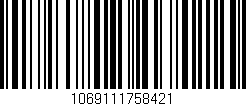 Código de barras (EAN, GTIN, SKU, ISBN): '1069111758421'