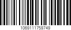 Código de barras (EAN, GTIN, SKU, ISBN): '1069111759749'