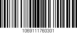 Código de barras (EAN, GTIN, SKU, ISBN): '1069111760301'