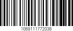 Código de barras (EAN, GTIN, SKU, ISBN): '1069111772038'