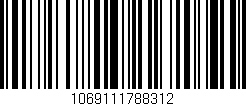 Código de barras (EAN, GTIN, SKU, ISBN): '1069111788312'