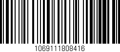 Código de barras (EAN, GTIN, SKU, ISBN): '1069111808416'