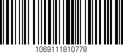 Código de barras (EAN, GTIN, SKU, ISBN): '1069111810778'