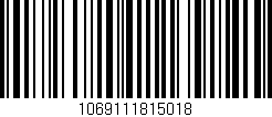 Código de barras (EAN, GTIN, SKU, ISBN): '1069111815018'