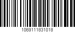 Código de barras (EAN, GTIN, SKU, ISBN): '1069111831018'
