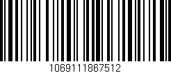 Código de barras (EAN, GTIN, SKU, ISBN): '1069111867512'