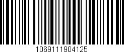 Código de barras (EAN, GTIN, SKU, ISBN): '1069111904125'