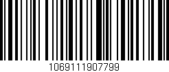 Código de barras (EAN, GTIN, SKU, ISBN): '1069111907799'