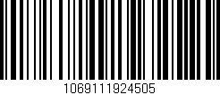 Código de barras (EAN, GTIN, SKU, ISBN): '1069111924505'