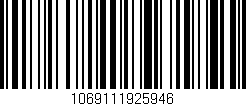 Código de barras (EAN, GTIN, SKU, ISBN): '1069111925946'