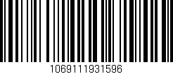 Código de barras (EAN, GTIN, SKU, ISBN): '1069111931596'