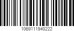 Código de barras (EAN, GTIN, SKU, ISBN): '1069111940222'