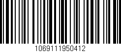 Código de barras (EAN, GTIN, SKU, ISBN): '1069111950412'