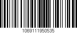 Código de barras (EAN, GTIN, SKU, ISBN): '1069111950535'