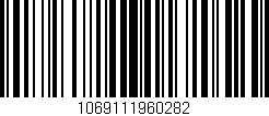 Código de barras (EAN, GTIN, SKU, ISBN): '1069111960282'